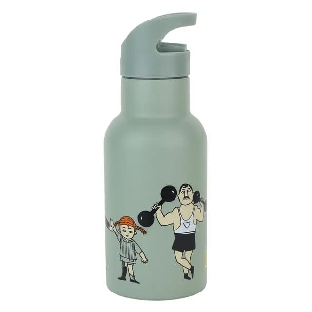 Rätt Start Pippi Cirkus Vattenflaska Grön 340 ml