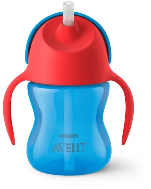 Philips Avent Sugrörsmugg 9 m+ Blå/Röd 200 ml