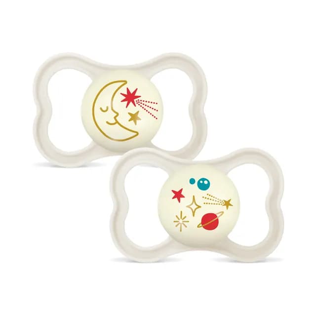 MAM Air Night Silicone 6-16 mån Neutral 2-pack