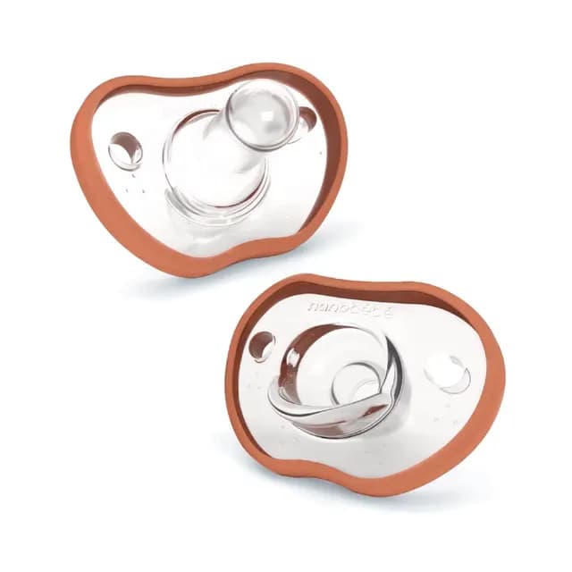 Nanobébé Flexy Napp Silikon 0-3 mån Terracotta 2 st