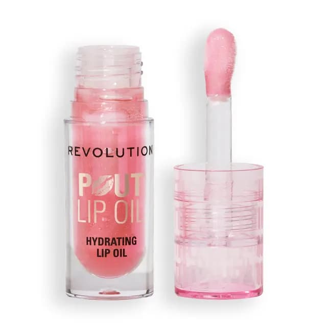 Revolution Pout Lip Oil Glam Pink Shimmer 4,6 ml