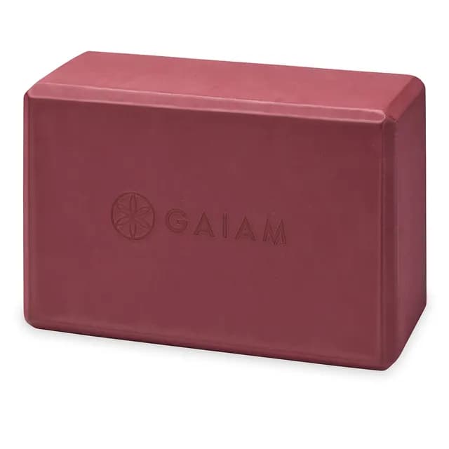 Gaiam Yoga Block Solid Cherry