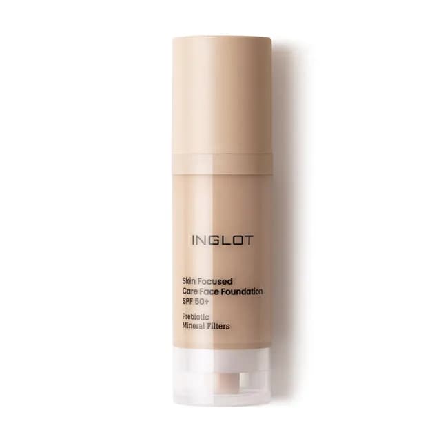 Inglot Skin Focused Care Face Foundation SPF50+ Porcelain Beige 30 ml