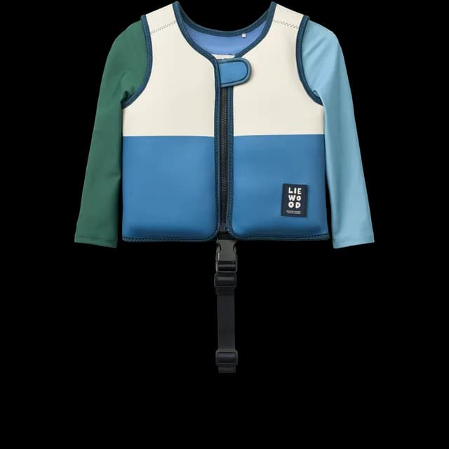 LIEWOOD Dove Badväst med Ärm Riverside Multi Mix Strl 15-19 kg