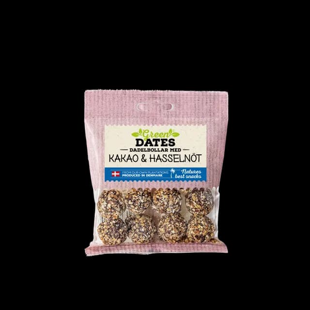 Green Dates Dadelbollar med Kakao & Hasselnöt 70 g