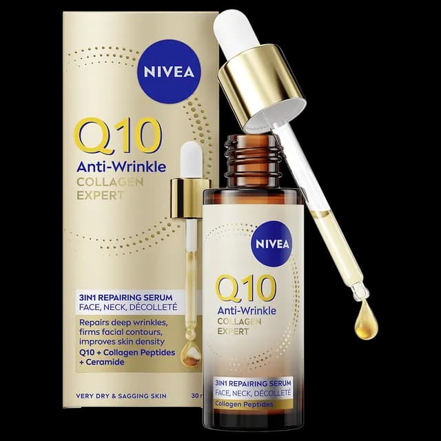 NIVEA Serum Q10 Anti-Wrinkle Collagen Expert 3in1 Repairing Serum 30 ml
