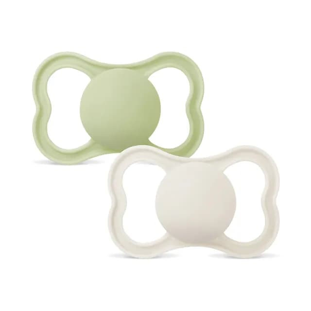 MAM Air Silicone 16-36 mån Green Unprinted 2-pack