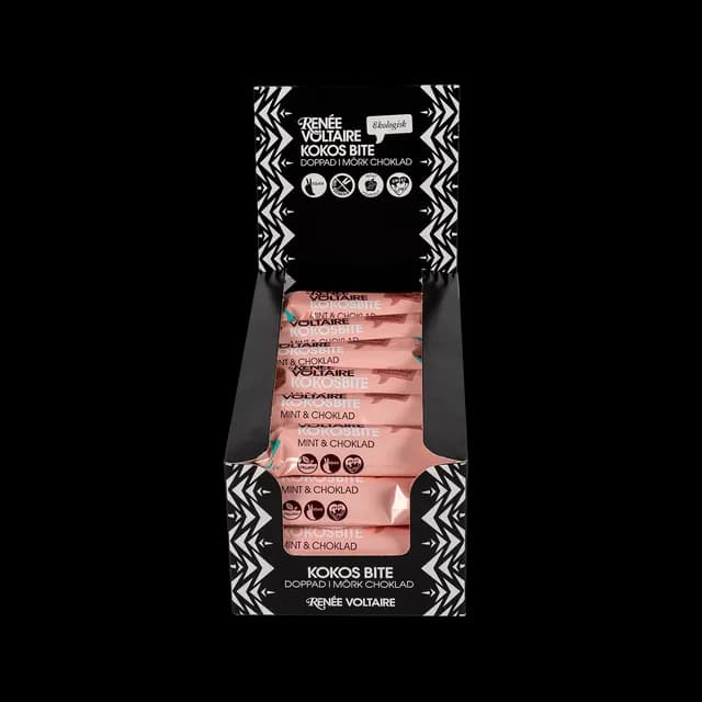 Renée Voltaire Kokosbite Mint & Choklad EKO 40 g 24-pack