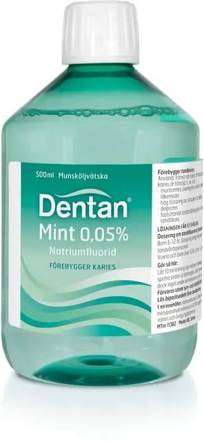 Dentan Mint 0,05 % 500 milliliter Munsköljvätska