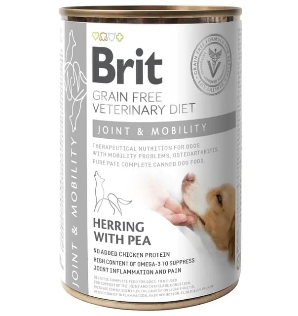 Brit Veterinary Diet Grain Free Dog Joint & Mobility Can 400 g