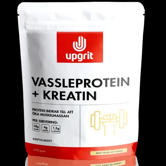 Upgrit Vassleprotein + Kreatin Vanilj 1100 g