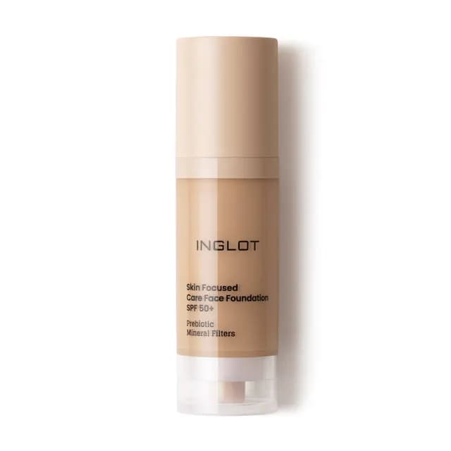 Inglot Skin Focused Care Face Foundation SPF50+ Medium Apricot 30 ml