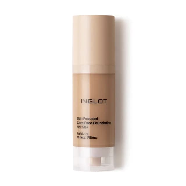 Inglot Skin Focused Care Face Foundation SPF50+ Warm Tan 30 ml