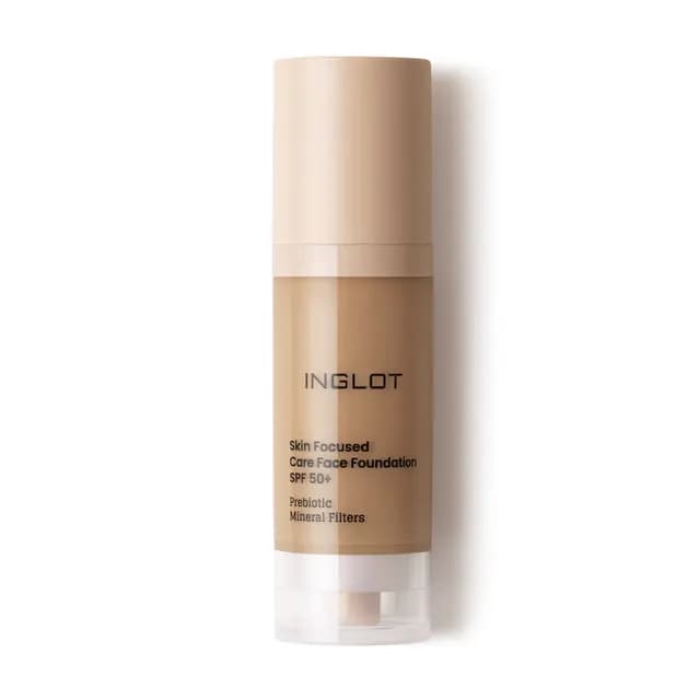 Inglot Skin Focused Care Face Foundation SPF50+ Warm Olive 30 ml