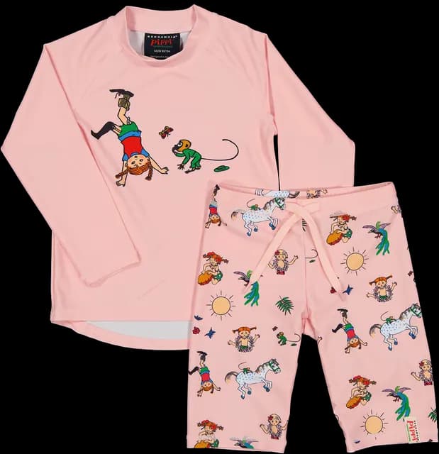 Geggamoja Pippi Långstrump UV-Set Rosa 98/104