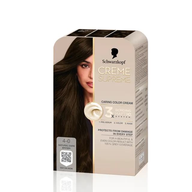 Schwarzkopf Creme Supreme 4-0 Natural Dark Brown