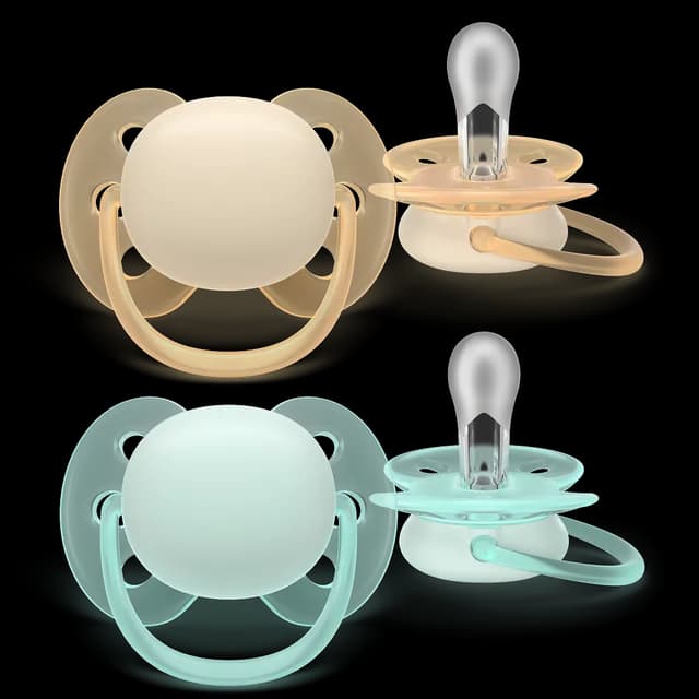 Philips Avent Ultra Soft Napp Grön & Rosa 0-6 mån 2-pack