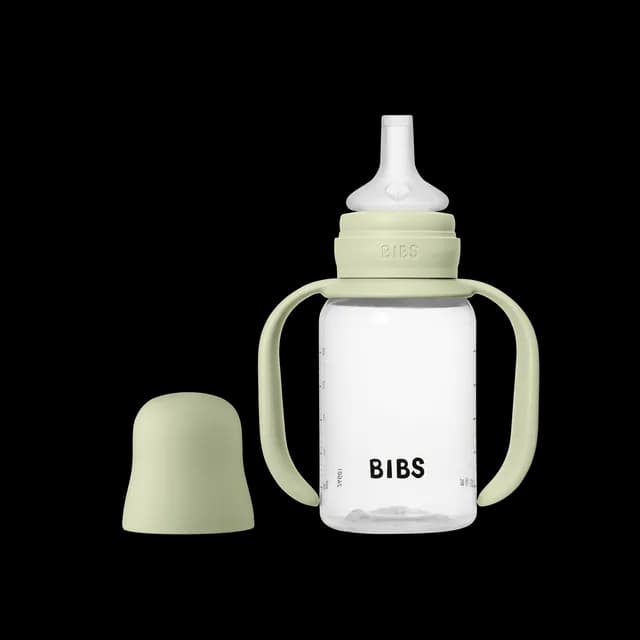 BIBS Baby Sippy Bottle Spout Silicone Sage 150 ml 1-pack