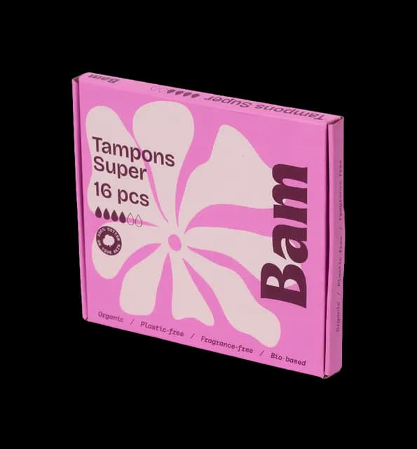 BAM Organic Cotton Tampons Super 16 st