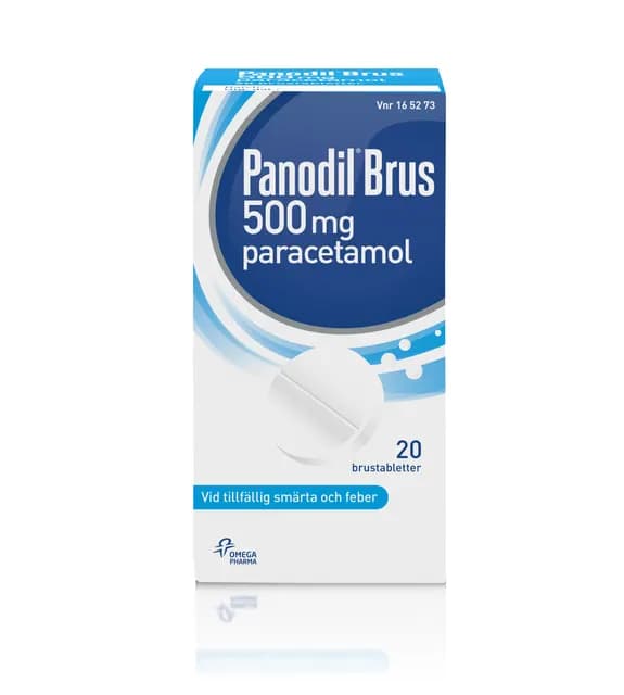 Panodil Brus 500 mg 20 brustabletter