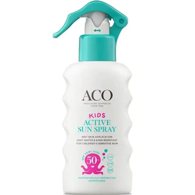 ACO Sun Kids Pump Spray SPF 50+ Parfymfri Solskydd barn 175 ml