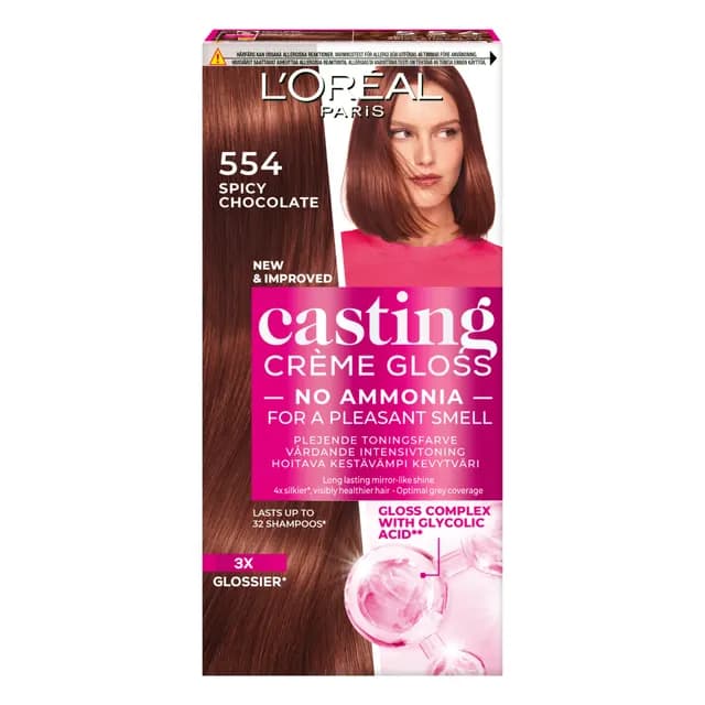 L'Oréal Paris Casting Crème Gloss Semi-Permanent Hårfärg 554 Spicy Chocolate