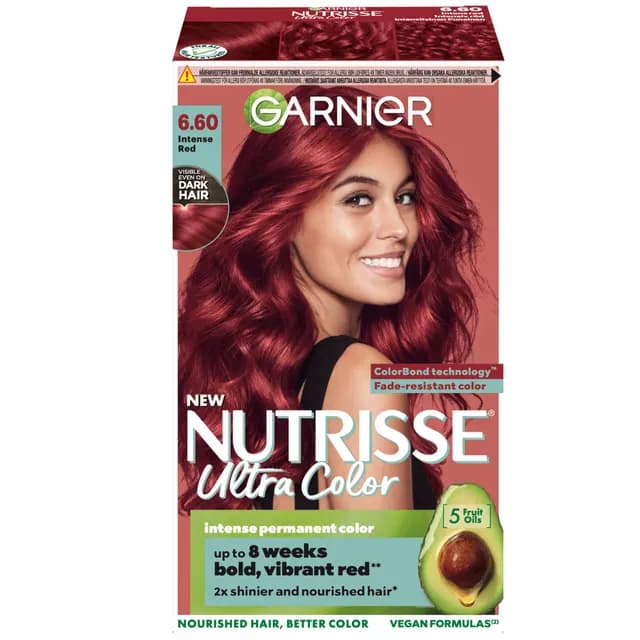 Garnier Nutrisse Ultra Color Permanent Hårfärg 6.60 Intense Red