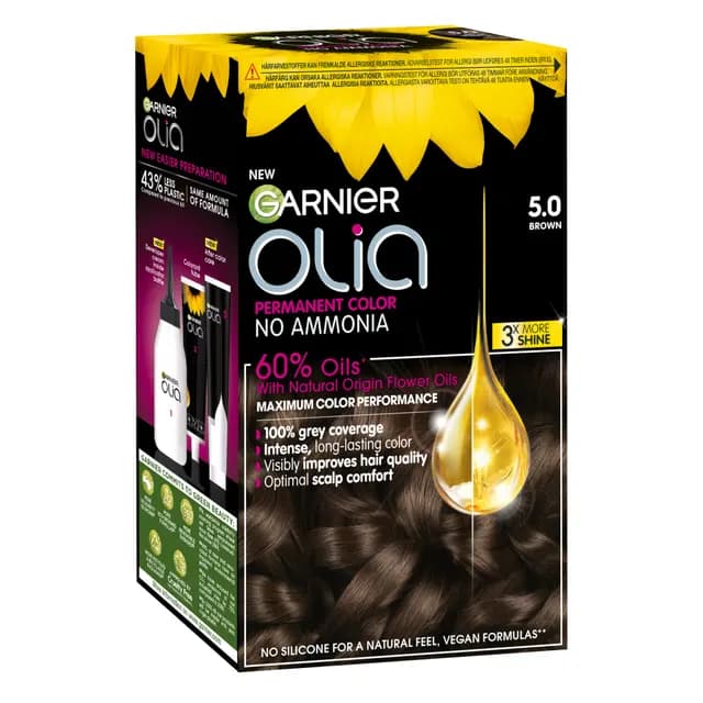 Garnier Olia Permanent Hårfärg 5.0 Brown