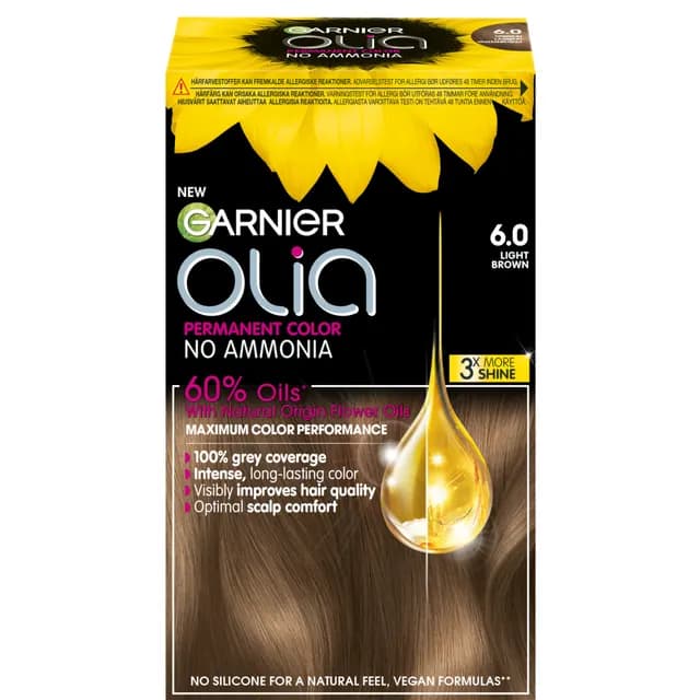 Garnier Olia Permanent Hårfärg 6.0 Light Brown