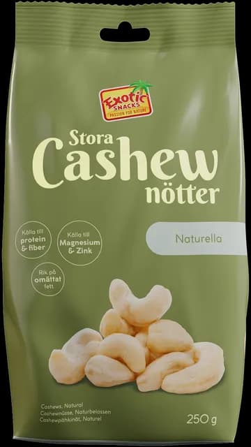 Exotic Snacks Cashew Naturella 250 g