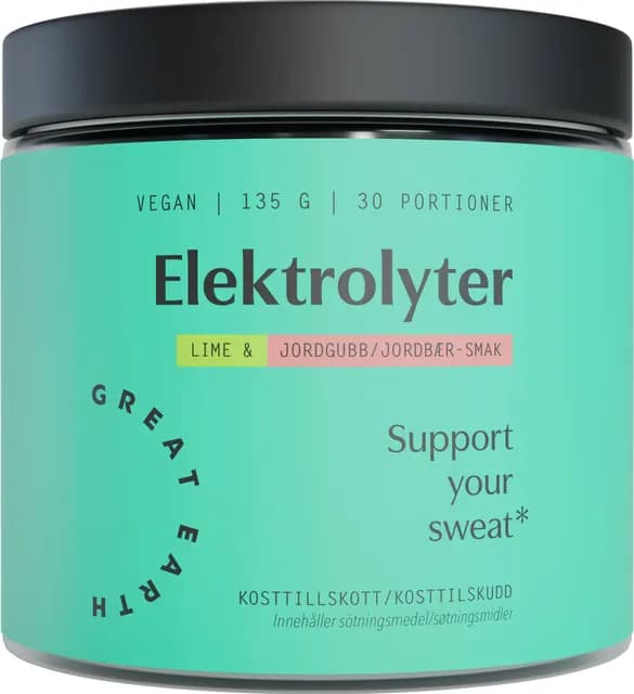 Great Earth Elektrolyter Jordgubb/Lime 135 g