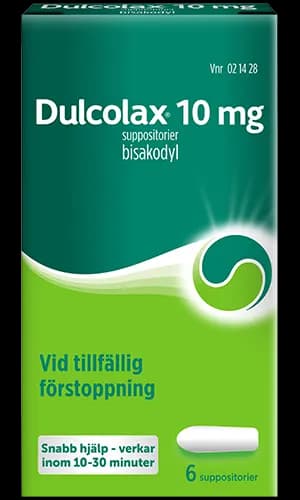 Dulcolax, suppositorium 10 mg 6 st