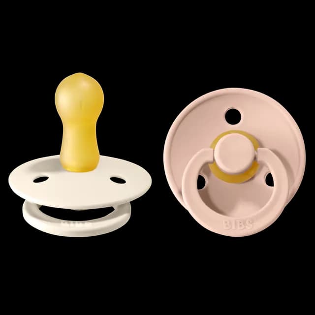 BIBS Colour Latex Size 2 Ivory/Blush 2-pack