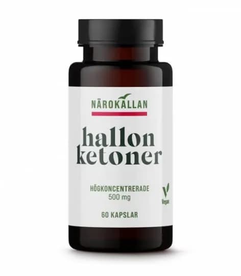 Närokällan Hallonketoner 60 kapslar