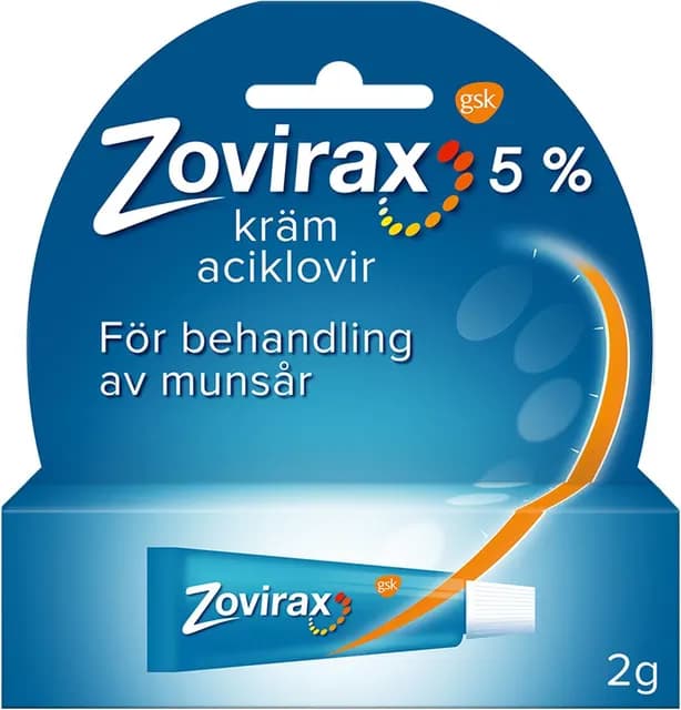 Zovirax Munsårskräm 5 % 2 g