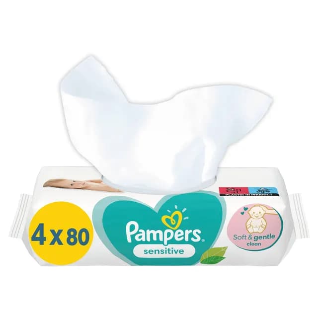 Pampers Sensitive Baby Våtservetter 4 x 80 st
