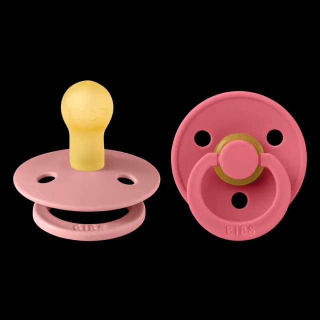 BIBS Colour Latex Size 1 Dusty Pink/Coral 2-pack
