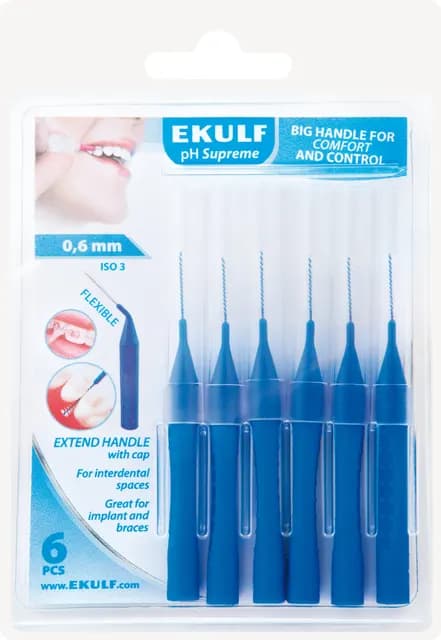 Ekulf pH Supreme Blå 0,6 mm 6 st