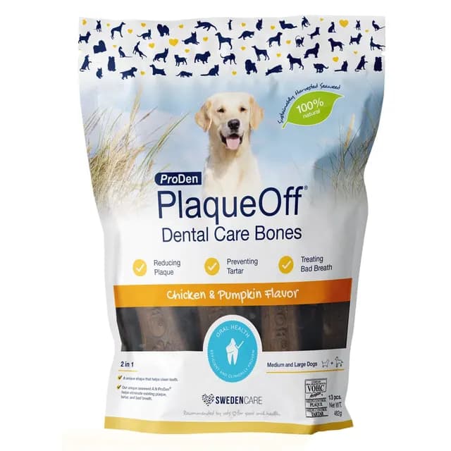 Swedencare PlaqueOff Dental Bones Chicken and Pumpkin 13 st