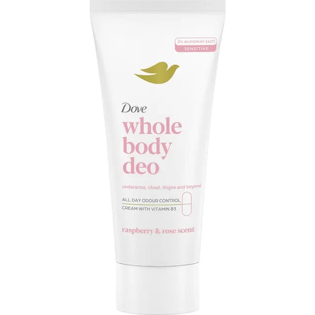 Dove Whole Body Deodorant Raspberry & Rose Cream 75 ml