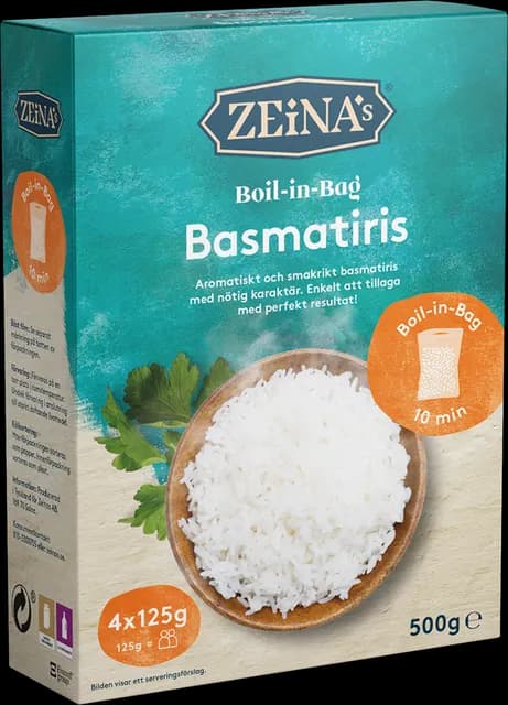 Zeinas Boil-in-Bag Basmati 4 x 125 g