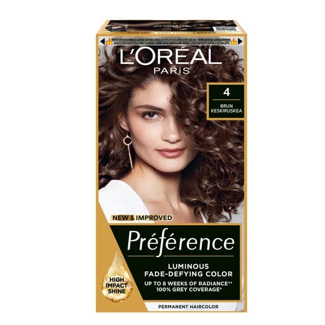 L'Oréal Paris Préférence Permanent Hårfärg 4 Tahiti