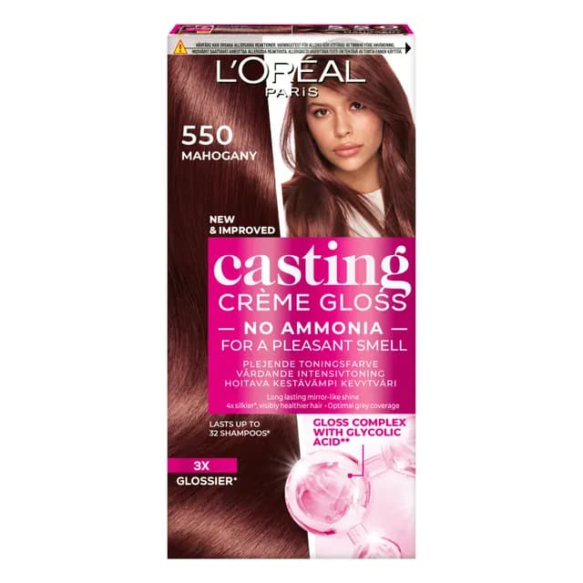 L'Oréal Paris Casting Crème Gloss Semi-Permanent Hårfärg 550 Mahogany
