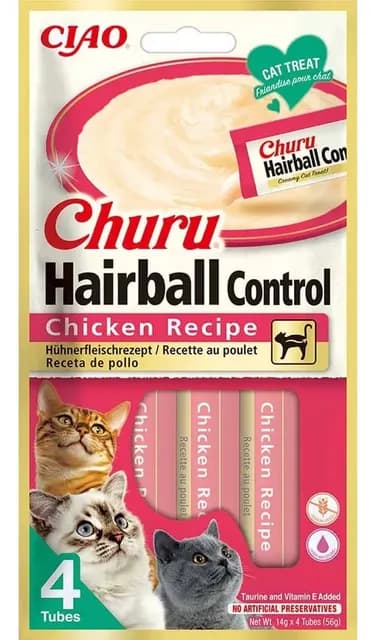 Churu Hairball Control Chicken 4 st