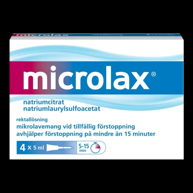 Microlax mikrolavemang 4 x 5 ml