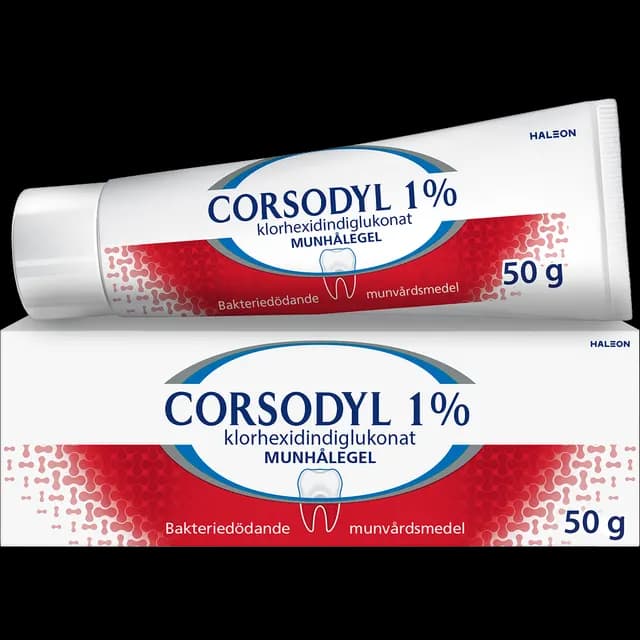 Corsodyl munhålegel 1 % 50 gr