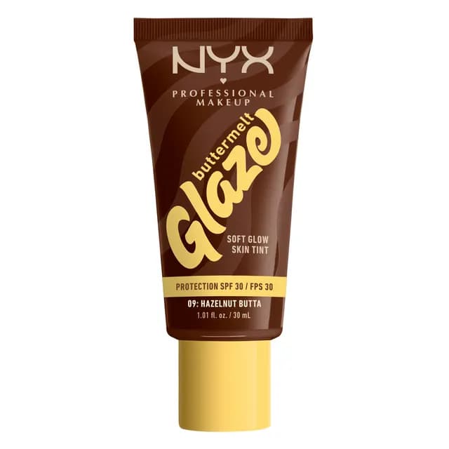 NYX Professional Makeup Buttermelt Glaze Skin Tint SPF30 Foundation 09 Hazelnut Butta 30 ml