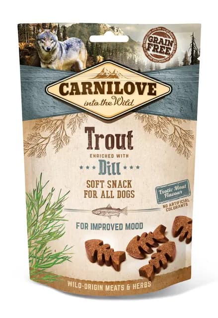 Carnilove Dog Semi Moist Snack Trout with Dill 200 g