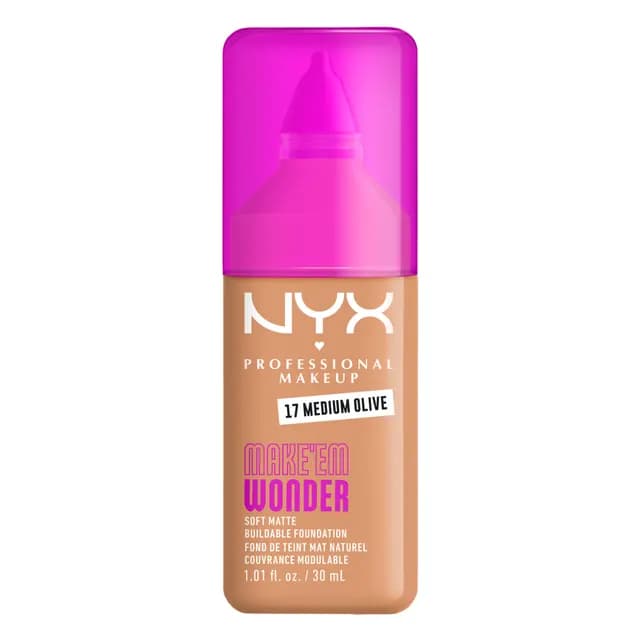 NYX Professional Makeup Make Em Wonder Foundation 17 Medium Olive 30 ml