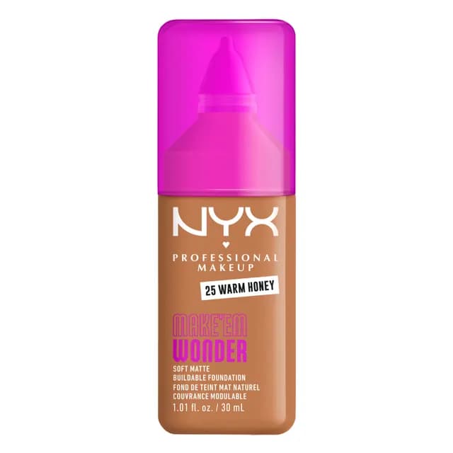 NYX Professional Makeup Make Em Wonder Foundation 25 Warm Honey 30 ml